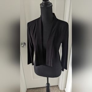 Calvin Klein black cropped evening cardigan, size medium